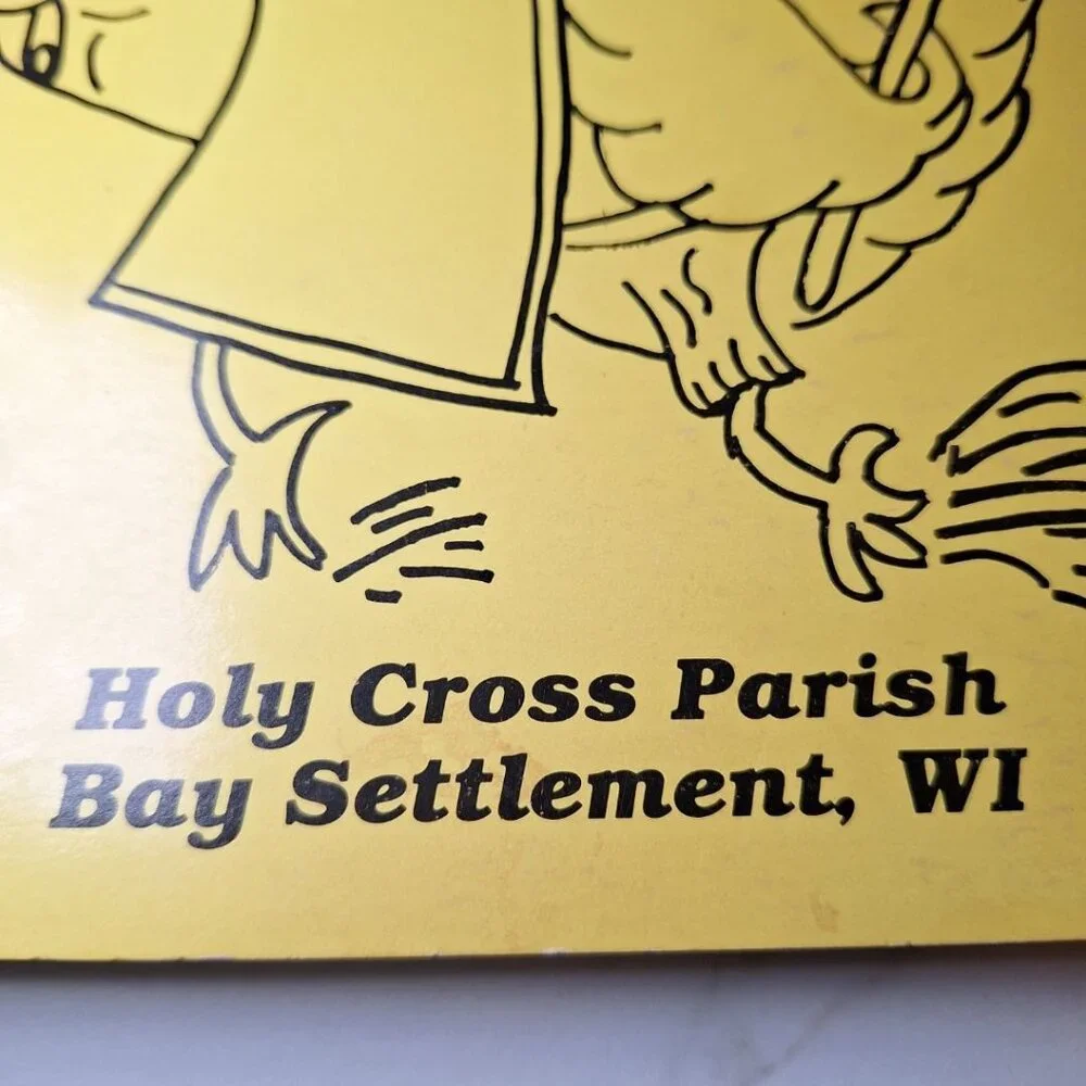 Bay Settlement Wisconsin Parish Cook Book Recipes Scratch Holy Cross Vintage 80s